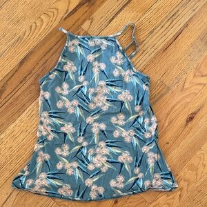 Patagonia Floral Tank Top - Blue and Pink